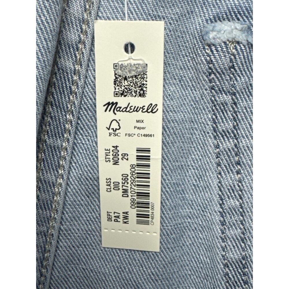 NWT Madewell Women's Emmett Wide-Leg Blue Jeans - Size 29 (31x27) - Picture 6 of 8